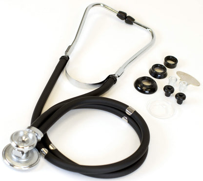 Primacare CSDS-9295-BK Sprague Rappaport Stethoscope, 30 in., Black (Pack of 25)