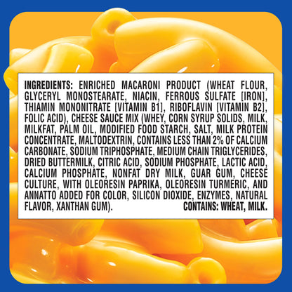Kraft Easy Mac and Cheese, 18 Packets, for Easy Dinner or Dinner Sides, Original Flavor, No Artificial Flavors, Preservatives or Dyes, 38.7 oz