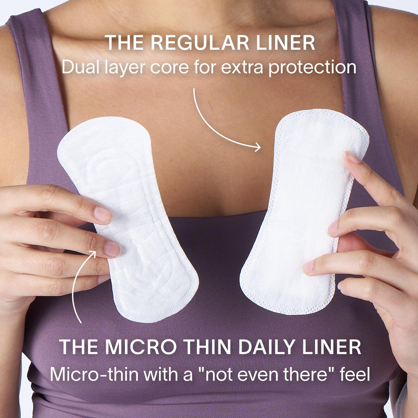 Cora 100% Organic Cotton Topsheet Period Liners (236 Micro Thin Liners)