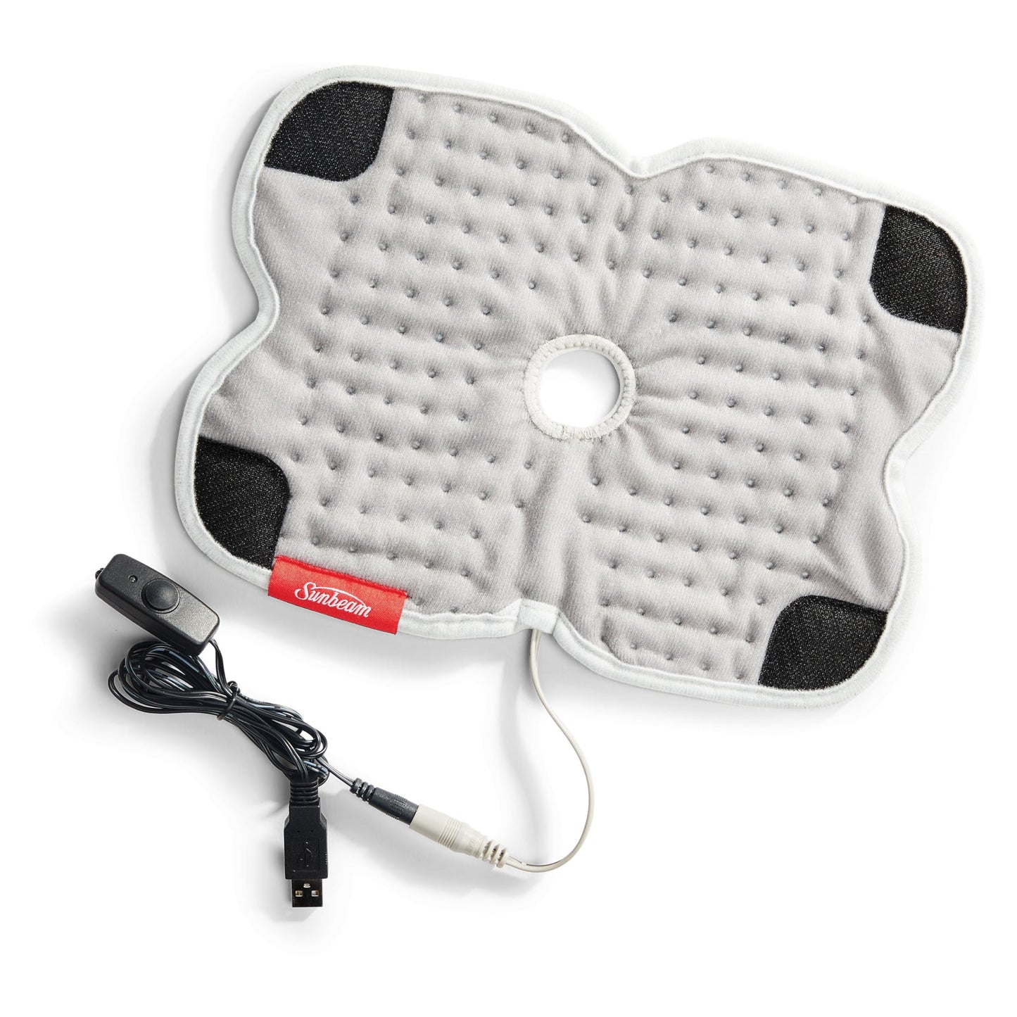 Sunbeam SelectRelief System Knee Therapy Bundle - Posture Corrector, Back Support Brace with Heating Pad Insert for Pain Relief, One Size Fits Most