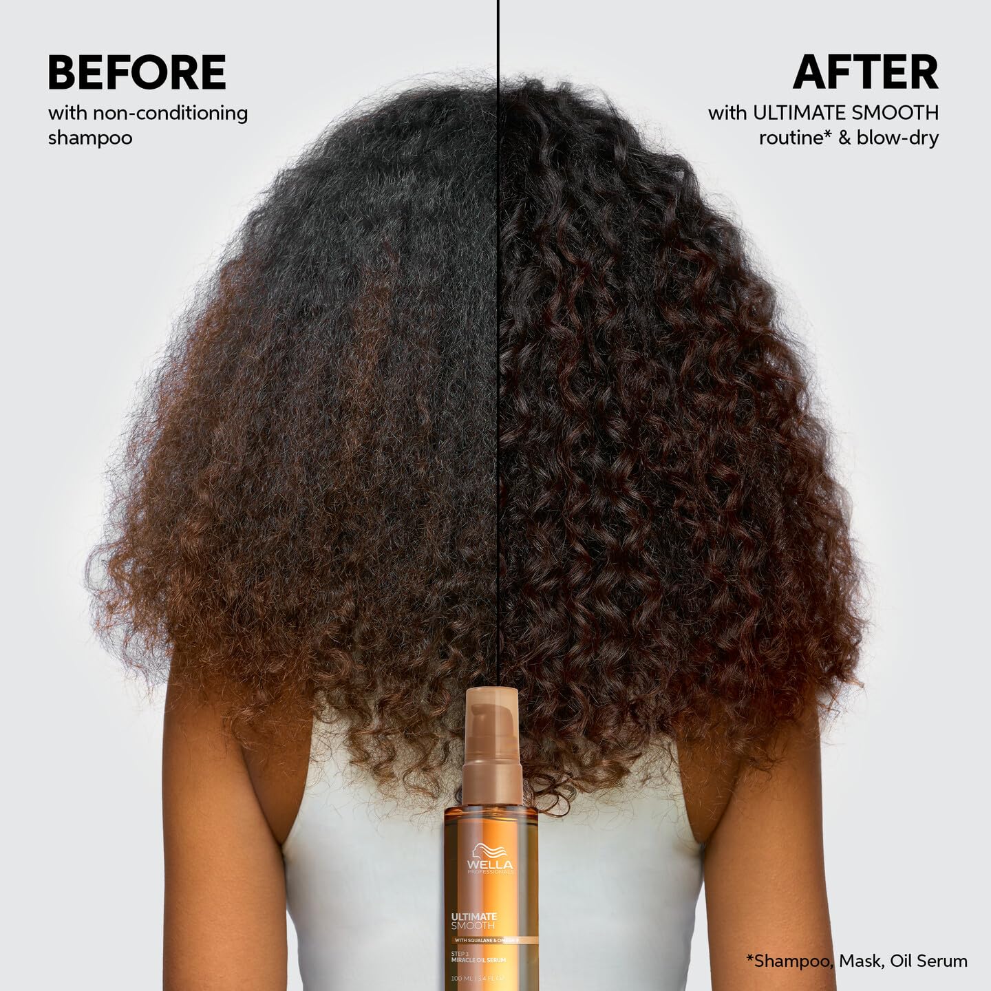 Wella Professionals ULTIMATE SMOOTH Intense Mask with Deep Nourishment | Treatment for Dry, Frizzy Hair | Smooths & Adds a Silky Shine | With Squalane & Omega 9 | Color Safe