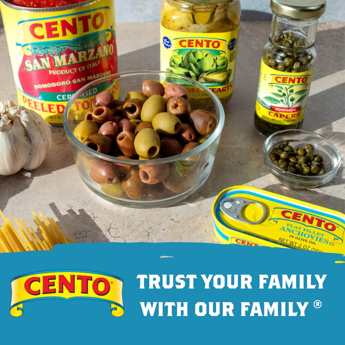 Cento Solid Pack Light Tuna in Olive Oil, 5 Oz (Pack of 24), High Protein, MSC Certified, Wild Caught Tuna Fish
