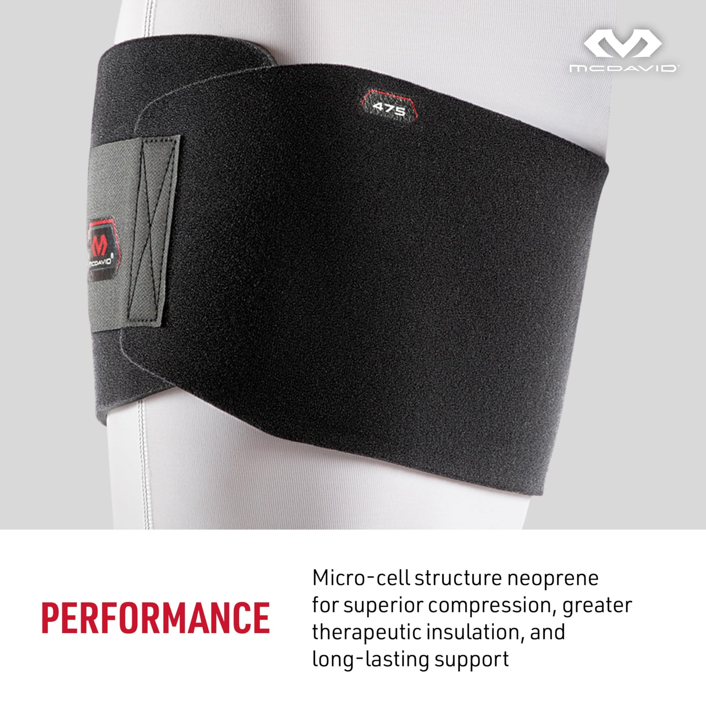 McDavid 475 Adjustable Groin Wrap , Black