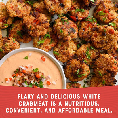 Bumble Bee White Flake Crab Meat in Water, 6 oz Can - 14g Protein & 1g Carb Per Serving - Wild Caught, Flaky, Drain Before Use, 6 Ounce (Pack of 1)