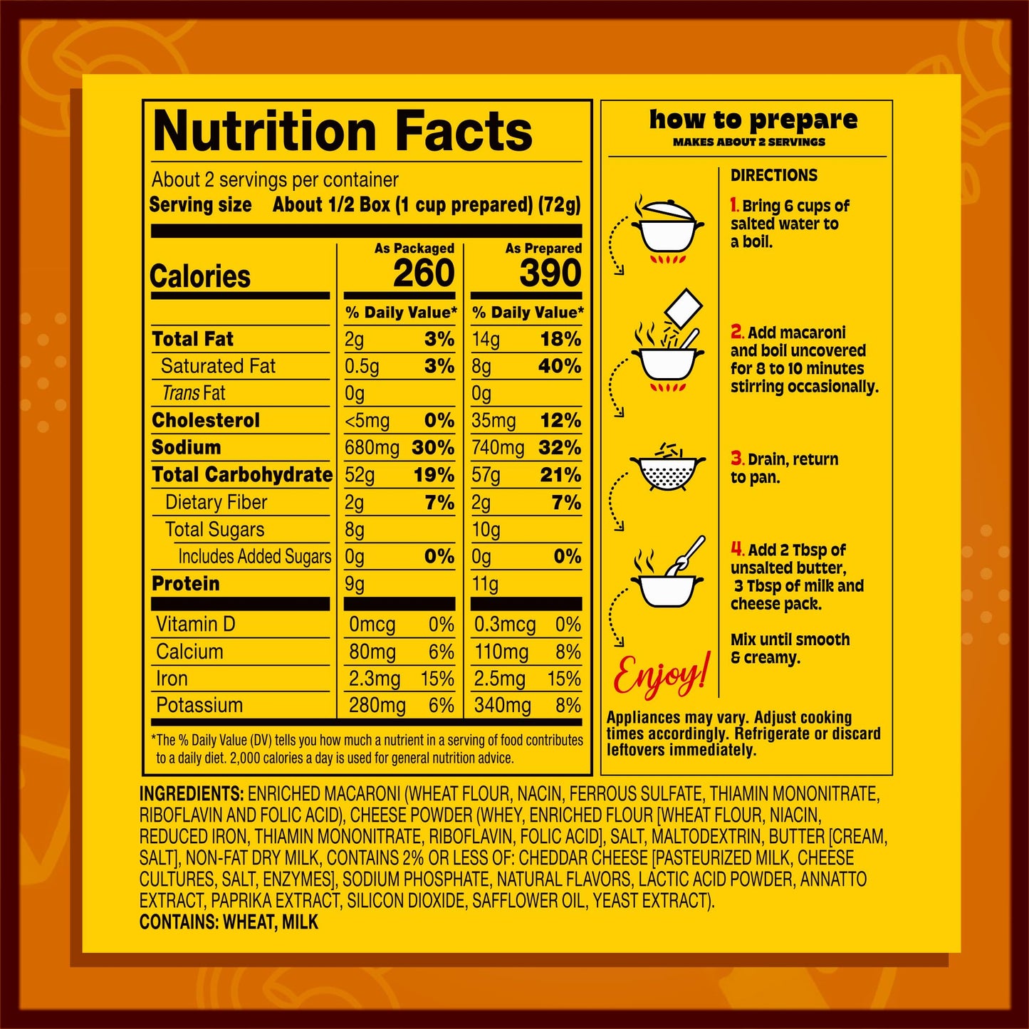 Manischewitz Kosher Mac & Cheese, 5.5oz (4 Pack) Made with Real Cheddar Cheese, No Artificial Colors of Flavors, Certified Kosher