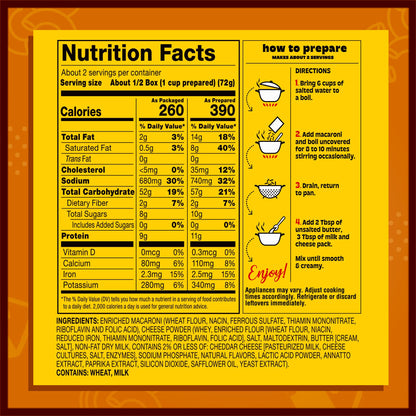 Manischewitz Kosher Mac & Cheese, 5.5oz (4 Pack) Made with Real Cheddar Cheese, No Artificial Colors of Flavors, Certified Kosher
