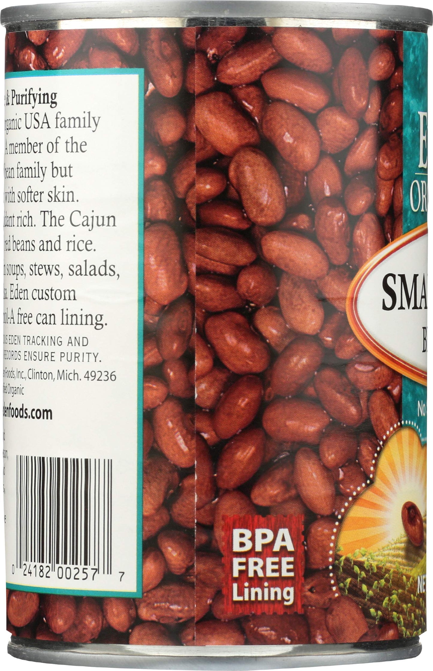 Eden Organic Small Red Beans, No Salt Added, 15-Ounce Cans (Pack of 12)