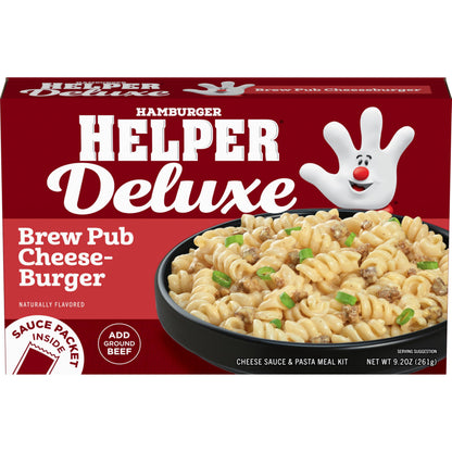 Hamburger Helper DELUXE Brew Pub Cheeseburger, 9.2 oz, 12 per Case