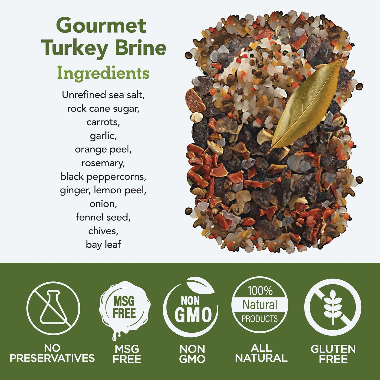 s.a.l.t. sisters All Purpose Brine | All-Natural, Gluten Free, Non-GMO | Flavor Up to 18 lb of Turkey, Chicken, or Pork | Resealable Pouch, Roasting Bag Sold Separately | 10 oz.