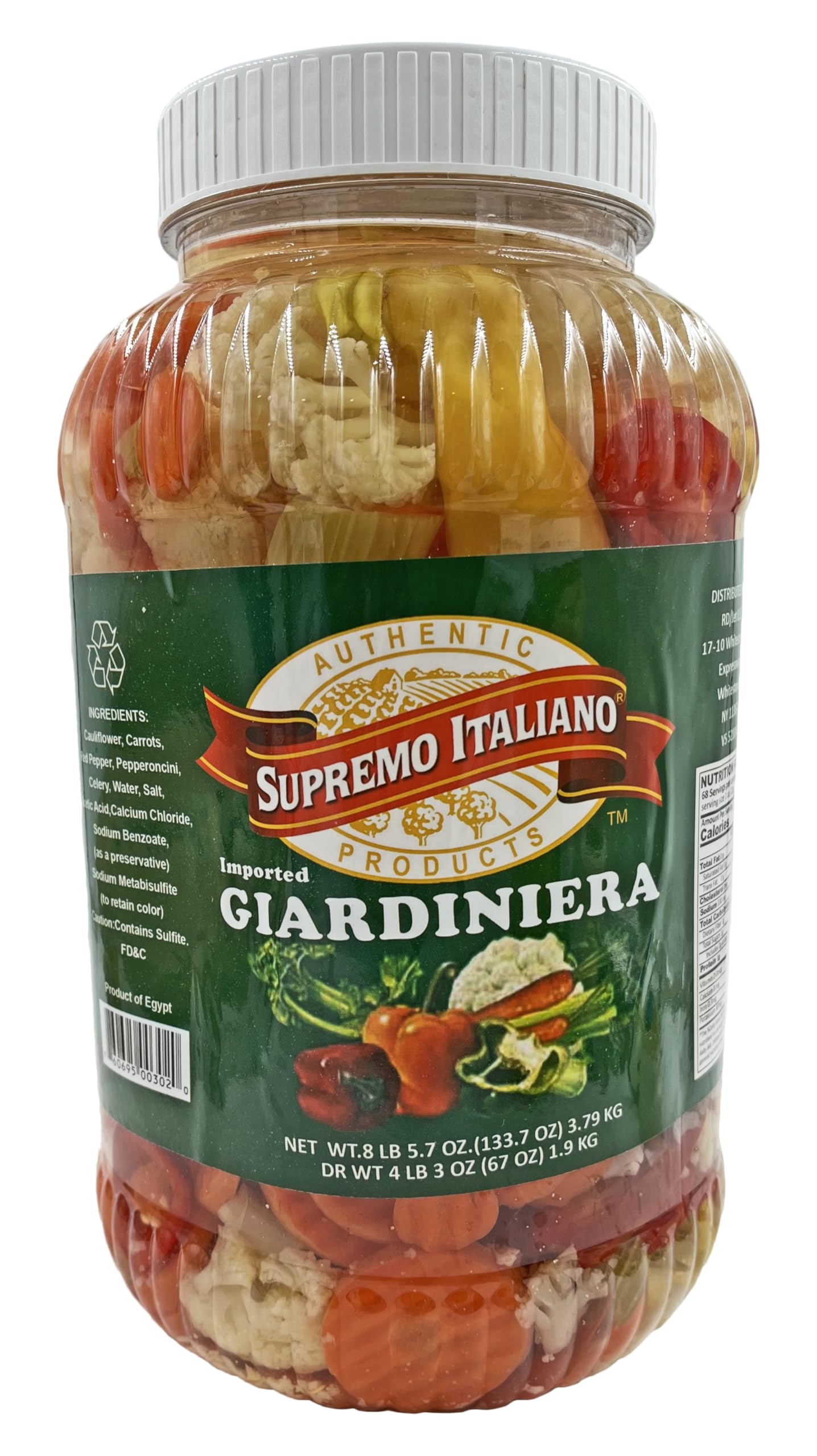 Supremo Italiano S Giardiniera, 1 gal