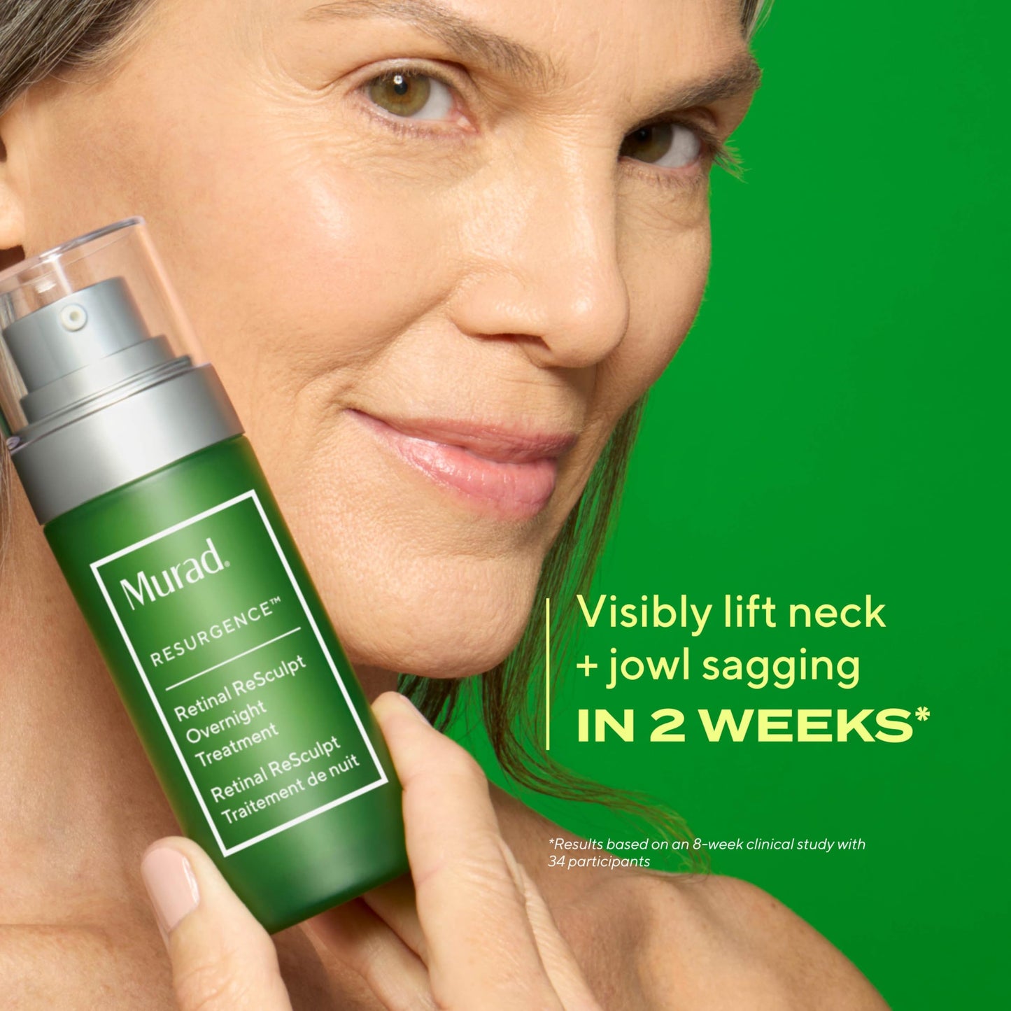 Murad Retinal ReSculpt Overnight Treatment - Advanced Face and Neck Serum with Encapsulated Retinal, Kangaroo Paw, Olive, & Oat Smooths Deep Wrinkles and Crepey Skin, & Lifts Sagging Skin