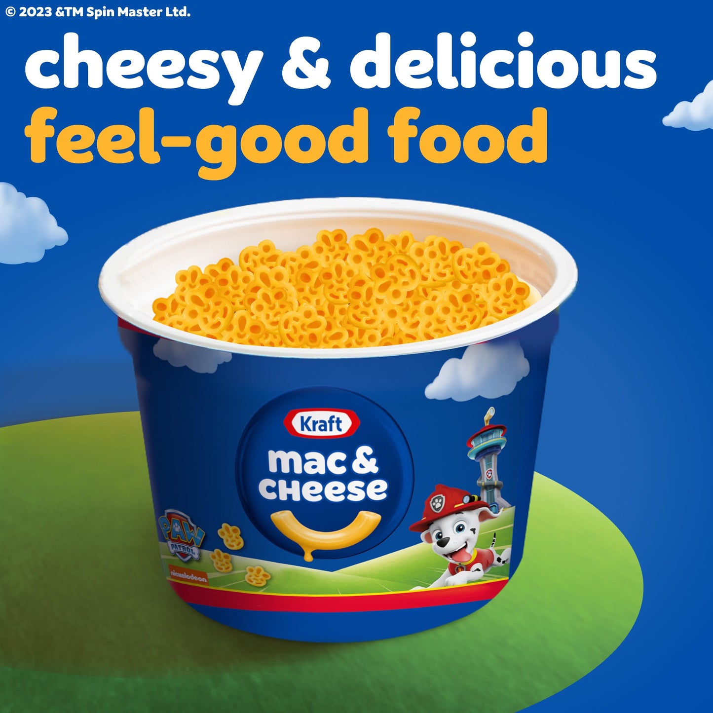 Kraft Nickelodeon Paw Patrol Mac and Cheese, 4 Cups, for Easy Dinner or Dinner Sides, Original Flavor, No Artificial Flavors, Preservatives or Dyes, 1.9 oz