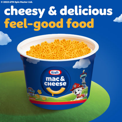 Kraft Nickelodeon Paw Patrol Mac and Cheese, 4 Cups, for Easy Dinner or Dinner Sides, Original Flavor, No Artificial Flavors, Preservatives or Dyes, 1.9 oz