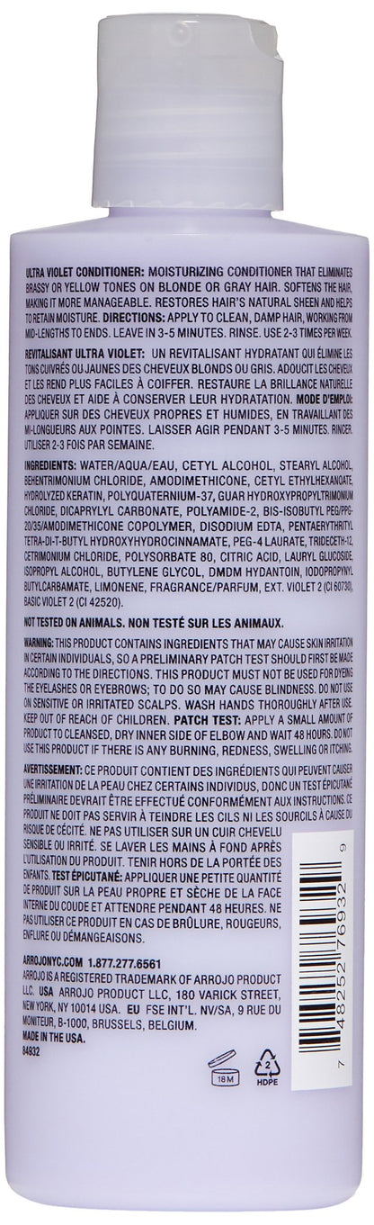 ARROJO Ultra Violet Conditioner, Floral Bouquet, 8.5 Fl Oz