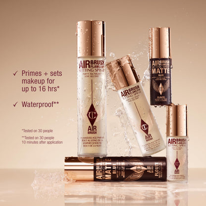 Charlotte Tilbury Airbrush Flawless Setting Spray - Ultra-Fine Hydrating Mist to Prime & Set Face Makeup For Up to 16Hr - Soothes, Blurs Pores & Calms Skin