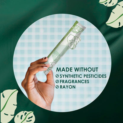 L. Cotton Tampons Light/Regular Absorbency Multipack, Contains an Organic Cotton Core, Made Without Synthetic Pesticides, or Fragrances, 84 Count (2 Packs of 42)