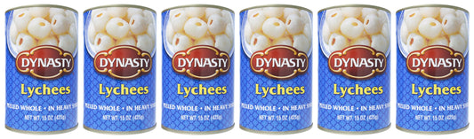 Dynasty Lychee with Syrup, 15 Ounce (Pack of 6)
