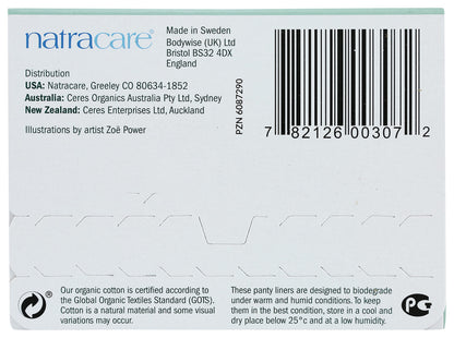 Natracare Natural Panty Liners, Tanga, 30 Count (Pack of 1)