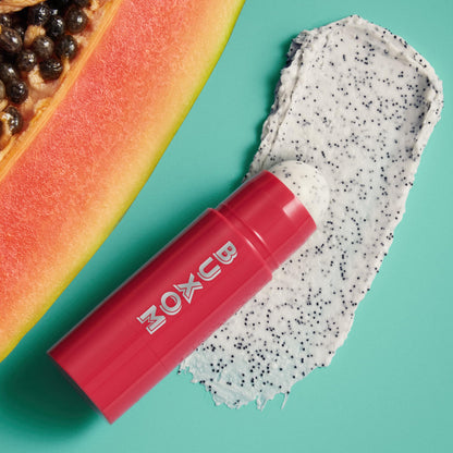 BUXOM Power-Full Lip Scrub, Gentle Sugar-Infused Lip Exfoliating Scrub Stick, Hydrating Lip Care with Vitamin E & Papaya Seed Oil, Cruelty-Free