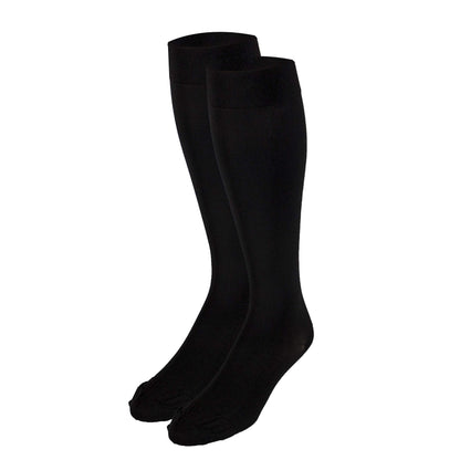 Truform 30-40 mmHg Compression Stockings for Men and Women, Knee High Length, Closed Toe, Black, Large