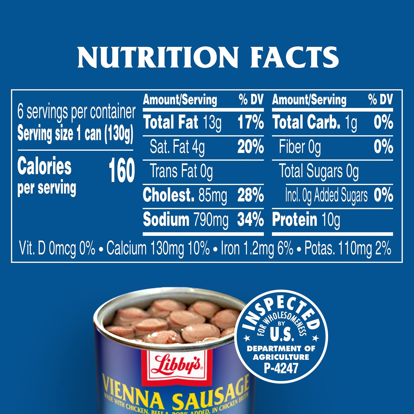Libby's Vienna Sausages, 4.6 oz. (Pack of 6)