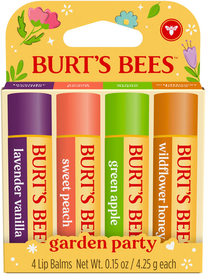 Burt's Bees Easter Basket Stuffers, All Weather SPF 15 Lip Balm, Water-Resistant Lip Moisturizer, Tint-Free, Natural Conditioning Treatment, 2 Tubes, 0.15 oz.