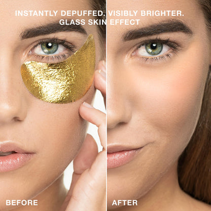 STARSKIN VIP Gold Mask Eye 5 Pack, Gold Undereye Mask Patches, Eye Masks for Puffy Eyes and Wrinkles, Revitalizing and Hydrating Eye Patches, For Dark Circles Under Eye Treatment, Korean Skincare