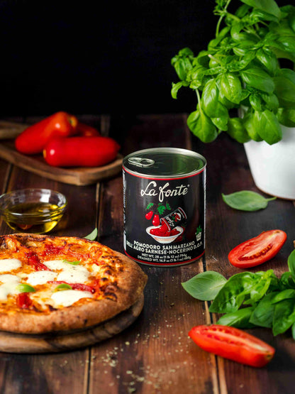 La Fonte San Marzano Whole Peeled Tomatoes PDO 28oz (Pack of 12)