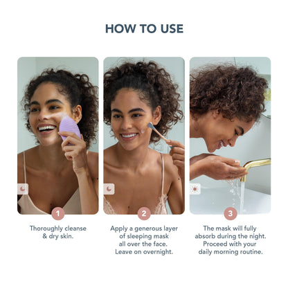FOREO SUPERCHARGED Ultra hydrating Night Mask - Night Face Moisturizer - Deeply Replenishing Moisturizer Face Cream - Rejuvenating - Vegan - Cruelty & Gluten-Free - 2.5 oz