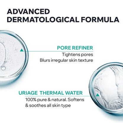 Uriage Hyseac Mat Mattifying Gel-Cream, Primer & Moisturizer, Reduces Skin Shine, Absorbs Excess Sebum, Tightens Pores, Ideal Makeup Base, Light Cream