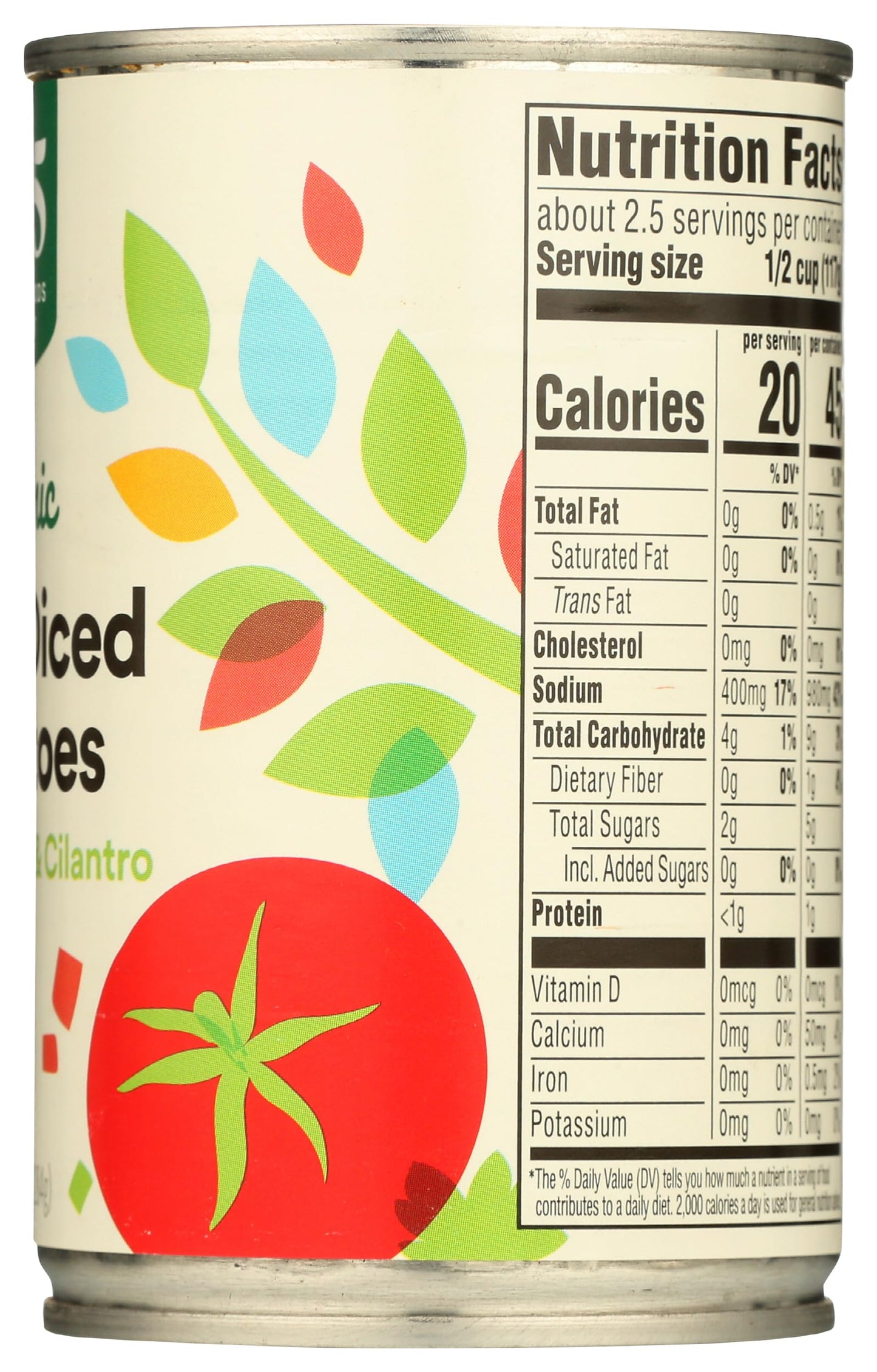 365 by Whole Foods Market, Organic Petite Diced Tomatoes with Jalapeno & Cilantro, 10 oz