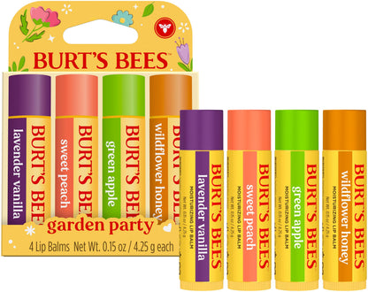 Burt's Bees Easter Basket Stuffers, All Weather SPF 15 Lip Balm, Water-Resistant Lip Moisturizer, Tint-Free, Natural Conditioning Treatment, 2 Tubes, 0.15 oz.