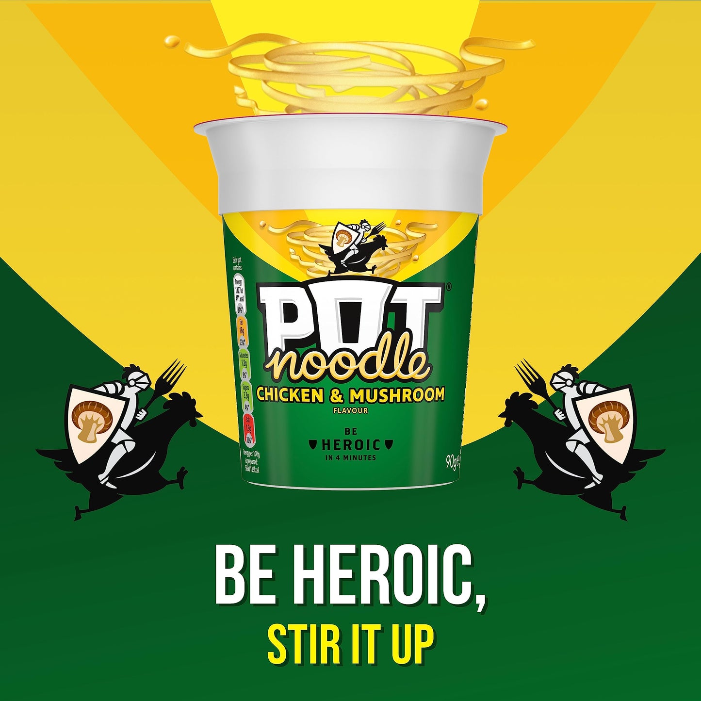 Pot Noodle Chicken and Mushroom 90 g (Pack of 12)