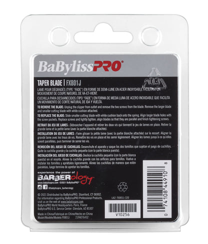 BaBylissPRO Replacement Taper Clipper Blades for FX870, FX825, FX673 Clippers and most 2-hole blade systems