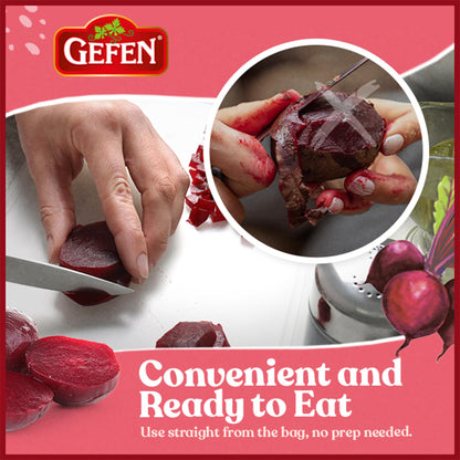 Organic Red Beets, Whole, Peeled & Cooked, 3 pack 17.6 oz (3.3 lbs) Salad Ready