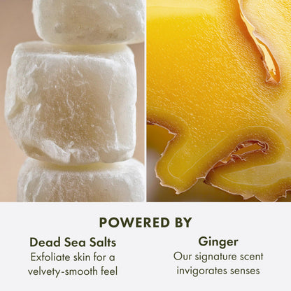 Origins Ginger Smoothing Body Scrub | Smooths & Softens | With Ginger & Dead Sea Salts, 21.2 Ounce