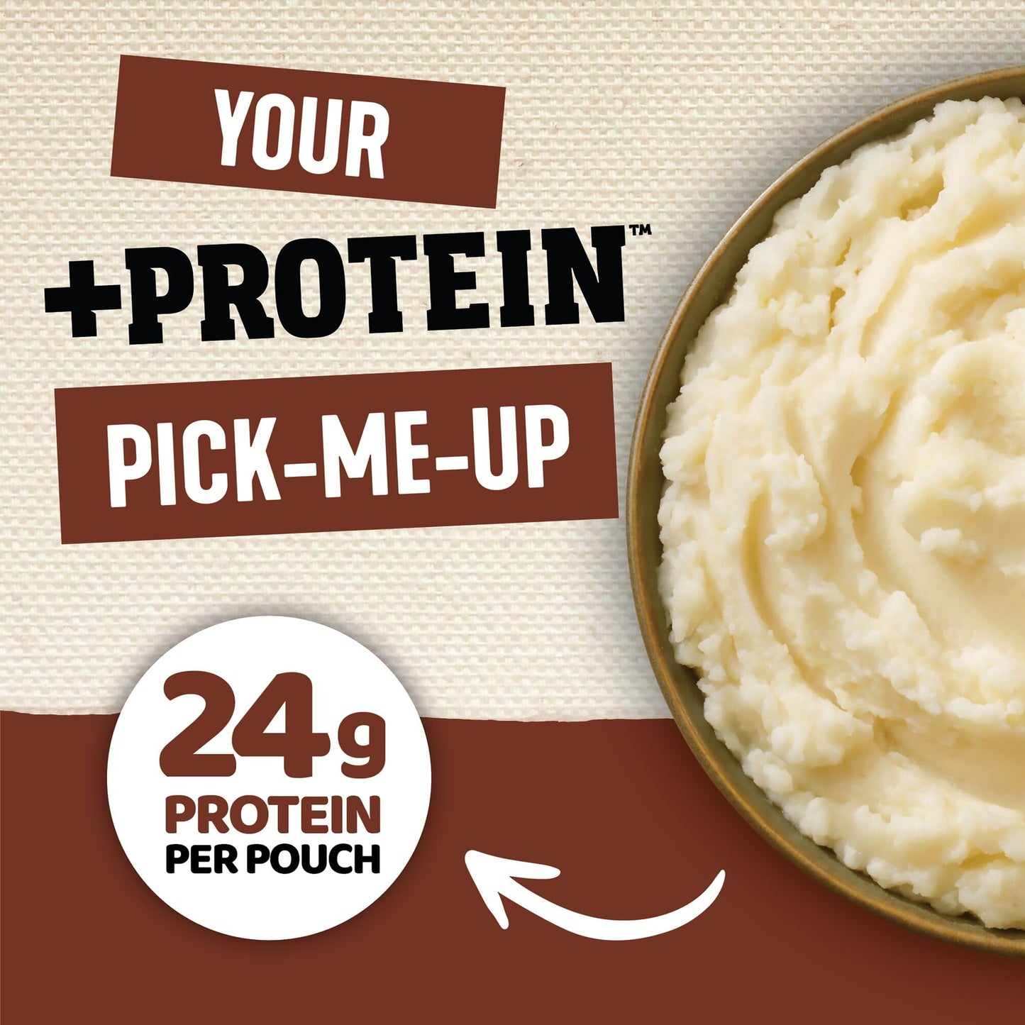 Idahoan Loaded Baked +Protein Mashed Potatoes, Naturally Gluten-Free, 100% Real Idaho Potatoes, 4 servings per bag, 4.6 ounce (Pack of 10)