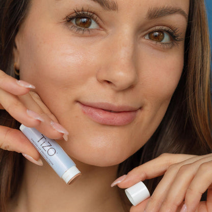 TiZO Lip Protection | Tinted | Broad Spectrum Sunscreen | UVA/UVB Protection | For all skin types | Titanium Dioxide and Zinc Oxide | 0.14 oz / 4.5 g