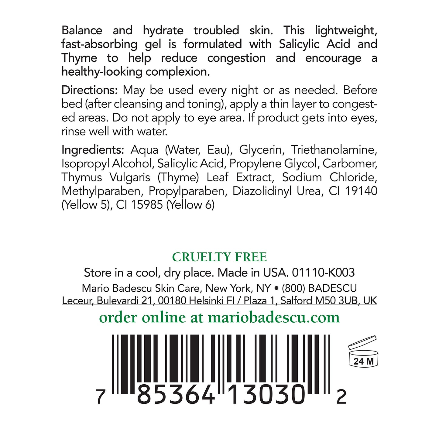 Mario Badescu Anti Acne Serum for Combination & Oily Skin | Clarifying Gel-Serum that Tackles Clogged Pores | Formulated with Salicylic Acid and Glycerin