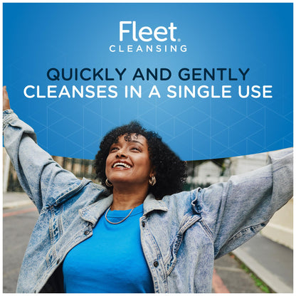 Fleet Fresh and Clean Saline Rectal Cleanser, Saline Solution Anal Douche, 2 Douche Bottles, 4.5 Fl Oz