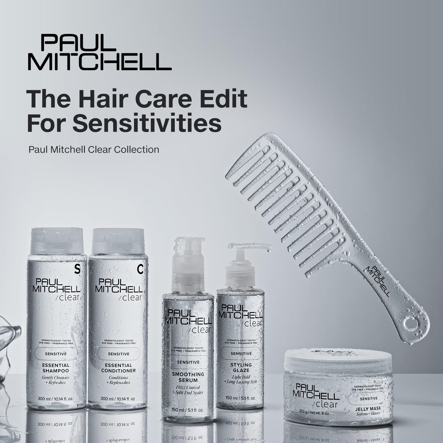 Paul Mitchell Clear Jelly Mask, Fragrance Free Hair Mask, For Sensitive Scalp + Skin