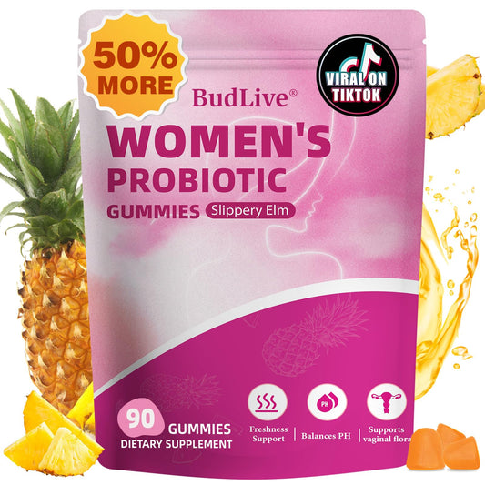 Vaginal Probiotics Gummies for Women, pH Balance for Women, Feminine Probiotics Gummy for Vaginal Health, Odor Control, Gut Health, Immune Support, Pineapple Probiotic Gummies for Woman, 90 Count