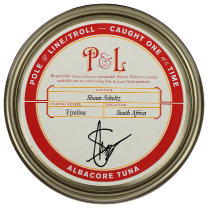 POLE AND LINE Albacore Tuna in Water No Added Salt, 5 OZ