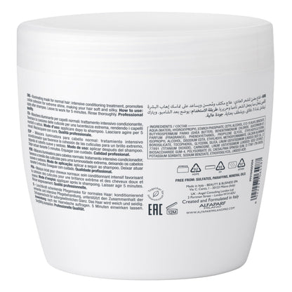 Alfaparf Milano Semi Di Lino Diamond Illuminating Hair Mask - Color Safe Deep Conditioner for Color Treated Hair - Adds Shine and Body - Sulfate, Paraben and Paraffin Free - Professional Salon Quality