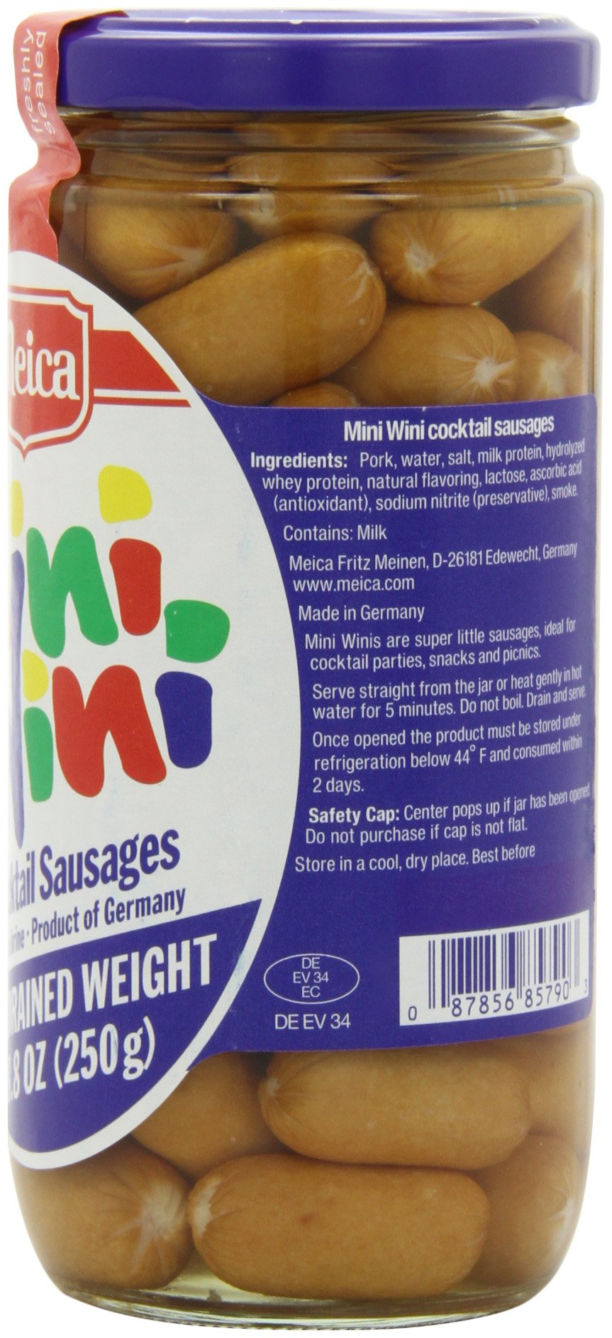 Meica Mini Wini Sixty Cocktail Sausages, 8.8 Ounce