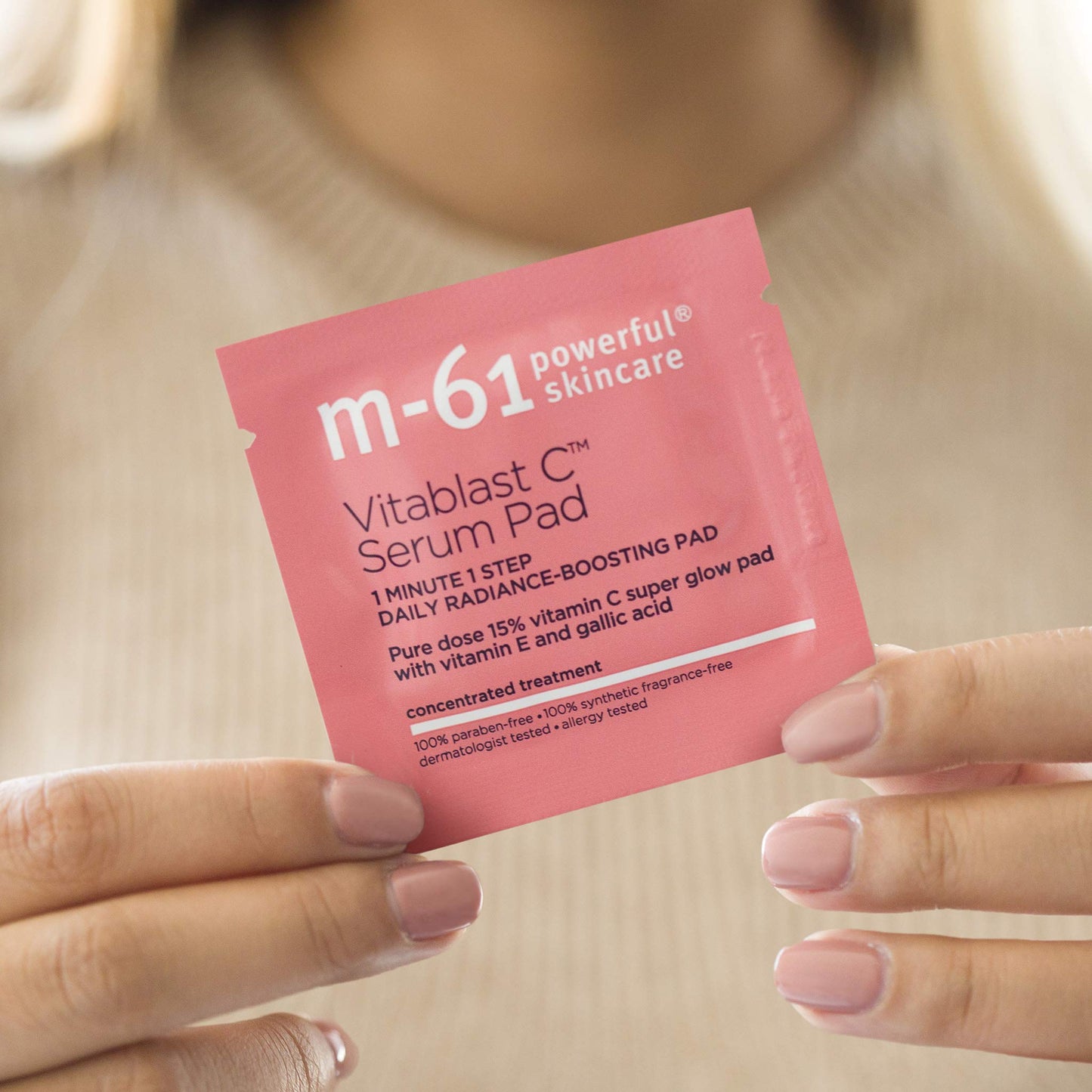 m-61 Vitablast C Serum Pad | Serum Pad With A Pure Dose Of 15% Stabilized Vitamin C - 30 Treatments