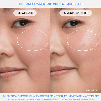 LANEIGE Water Bank Blue Hyaluronic Intensive Moisturizer: Hydrating Face Cream for Extra Dry Skin with Squalane & Peptide for Skin Barrier Support, Dermatologist-Tested