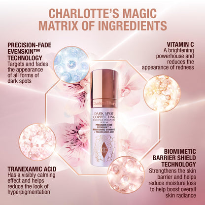 Charlotte Tilbury Radiance Recovery Dark Spot Serum - Tranexamic Acid & Vitamin C Serum for Brighter Looking Under Eyes, Redness, Uneven Skin Tone - Treatment to Reduce Appearance of Aging Skin