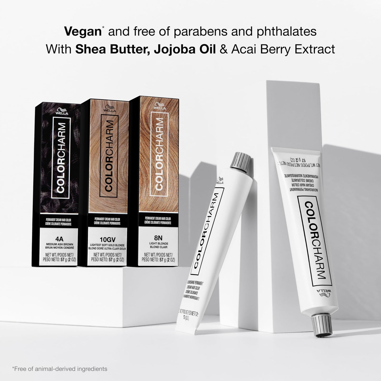 COLORCHARM Permanent Cream Hair Dye | Brown Hair Color | Medium to Golden Caramel, Cool Natural, Brunette Shades | 100% Gray Coverage | Vegan, Free of Phthalates & Parabens | 2 oz.