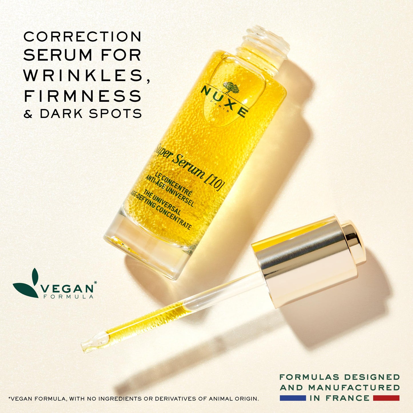 NUXE Super Serum, Universal Age-Defying Concentrate with Hyaluronic Acid and Botanical Oils, Anti-Aging Facial Serum